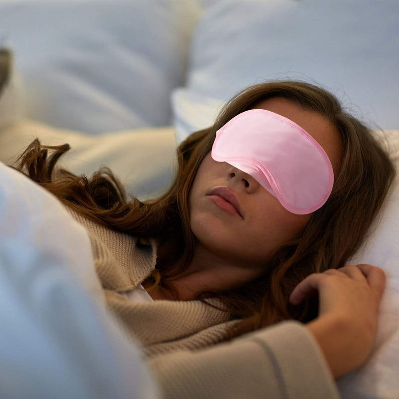 50 Pieces Eye Cover Sleep Mask Blindfold Eye Mask Blindfold Sleeping Masks for Games Party Travel with Nose Pad and Adjustable Strap (Multicolor) - BeesActive Australia