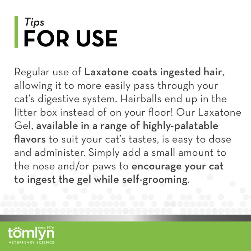 TOMLYN Laxatone Hairball Remedy Gel for Cats Tuna 4.25oz - BeesActive Australia