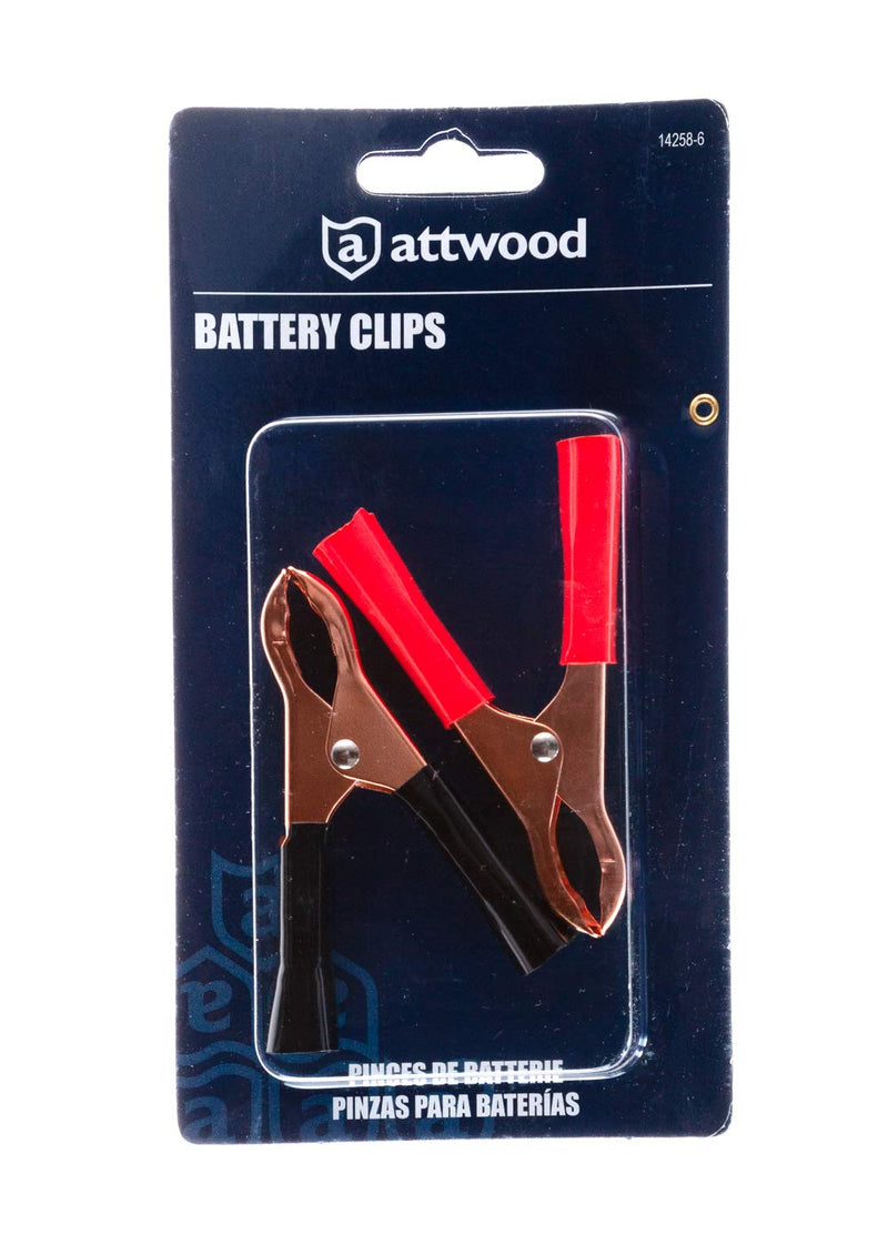 [AUSTRALIA] - Attwood 14258-6 Copper-Plated Insulated Battery Clips, For Use Up To 10-Gauge Wires 