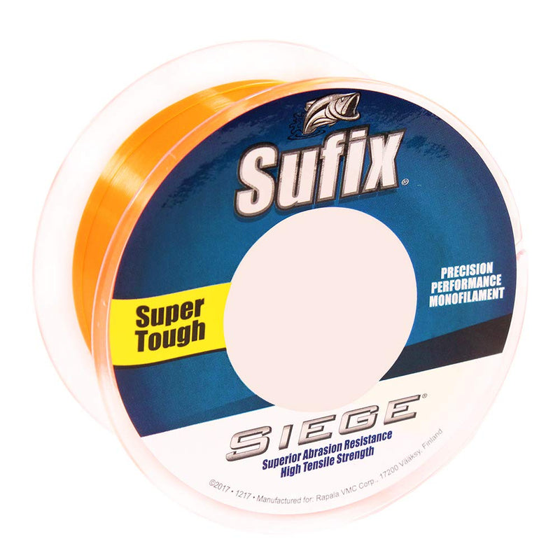 Sufix Siege 330-Yards Spool Size Fishing Line (Tangerine, 14-Pound) - BeesActive Australia