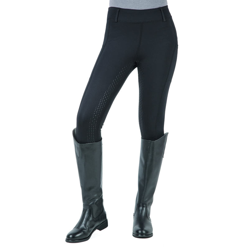 beroy Horse Riding -Pants Women Equestrian-Breeches - Ladies Training Horseback Riding Tights Full Seat Silicone Pockets Black XX-Large - BeesActive Australia