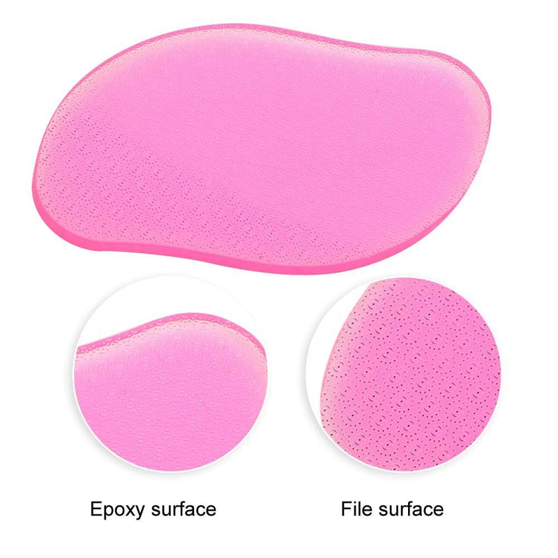 Nano Glass Foot File, Reusable Dead Skin Callus Remover Pedicure Tools Nail File(pink) pink - BeesActive Australia