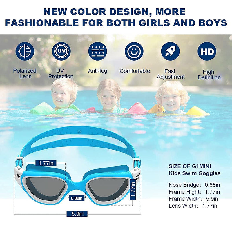 ZIONOR G1MINI Kids Polarized Swim Goggles and G1 Adult Polarized Swim Goggles - BeesActive Australia