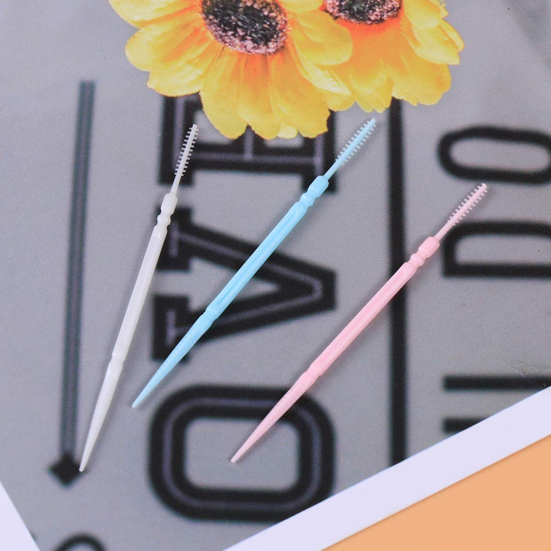 Healifty 600pcs Interdental Brushes Plastic Dental toothpicks Interdental Cleaners with Boxes (White Blue Pink) As Shown 1 - BeesActive Australia