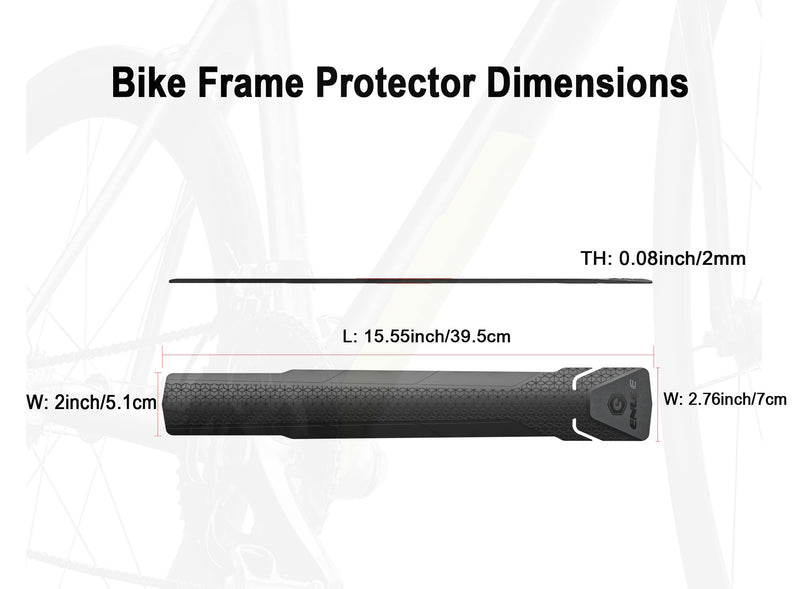 MEGHNA ENLEE Bike Frame Protection Downtube Frame Protector 3M Tape for Mountain Bike Road Bike Grey - BeesActive Australia