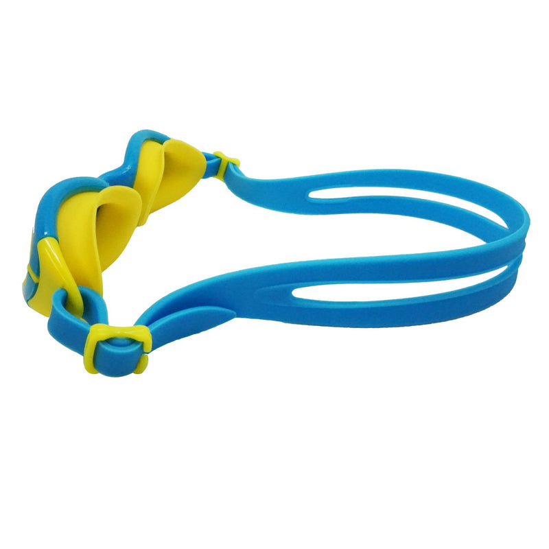[AUSTRALIA] - Palantic Jr. Silicone Swim Goggles w/UV Tinted Lenses, Blue/Yellow 