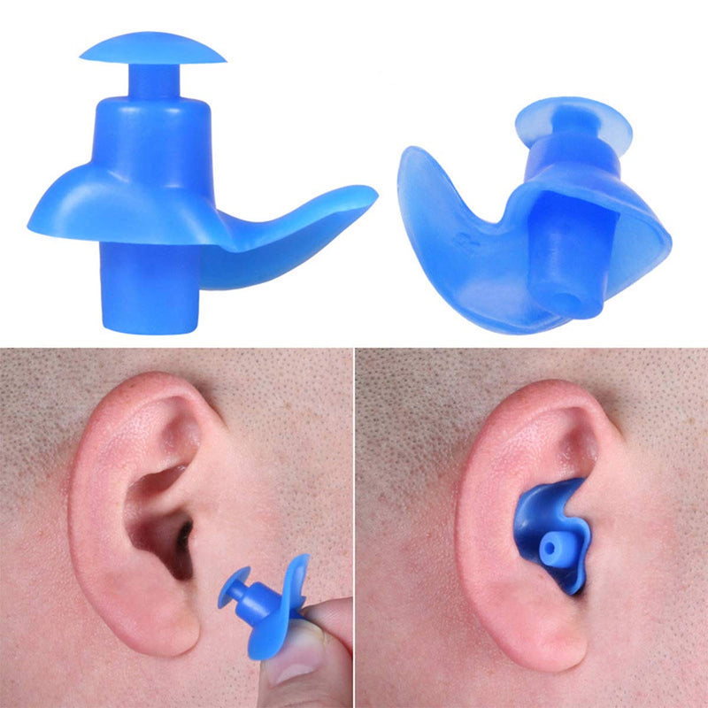 [AUSTRALIA] - LGEGE Swimming Ear Plugs，2 Pairs Kids Size Waterproof Reusable Silicone Ear Plugs for Swimmers Showering Surfing Bathing and Other Water Sports 