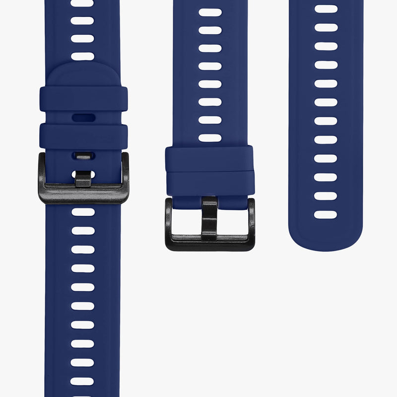 kwmobile Watch Bands Compatible with AGPTEK LW11 - Straps Set of 2 Replacement Silicone Band - Petrol/Dark Blue L petrol / dark blue - BeesActive Australia