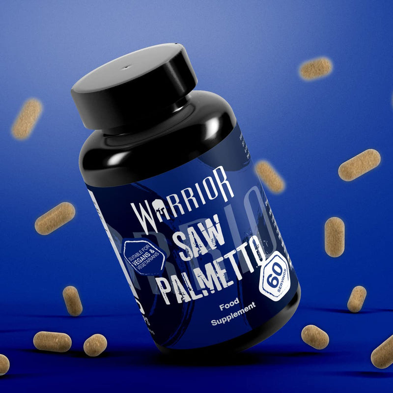 Warrior, Saw Palmetto - Prostate Support Supplement - 60 Capsules - 20:1 Extract - 1600mg - Vegan Friendly - BeesActive Australia