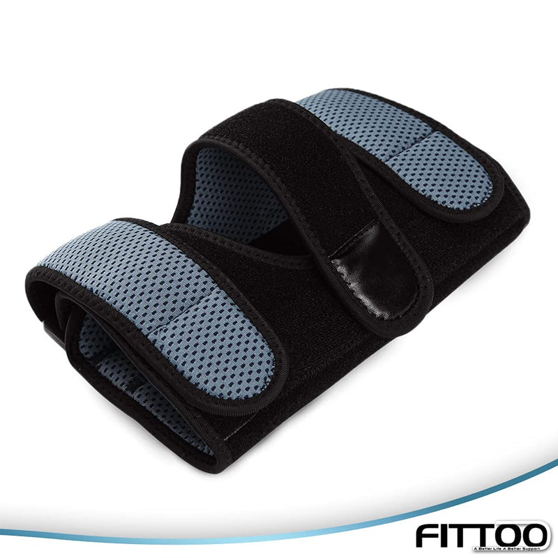 FITTOO Elbow Brace Support for Men & Women, Fully Adjustable Elbow Support with Two Removable & Firm Splints Great for Tennis & Golfers Elbow, Elbow Discomfort, Sports Protect, One Size Fits Most CadetBlue (Pack of 1) - BeesActive Australia