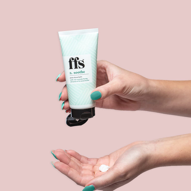 FFS Beauty Remove and Soothe Shaving Bundle for Women - Moisturising Shave Cream and Repairing Post Shave Balm with Manuka Honey - 100ml - 2pcs - BeesActive Australia