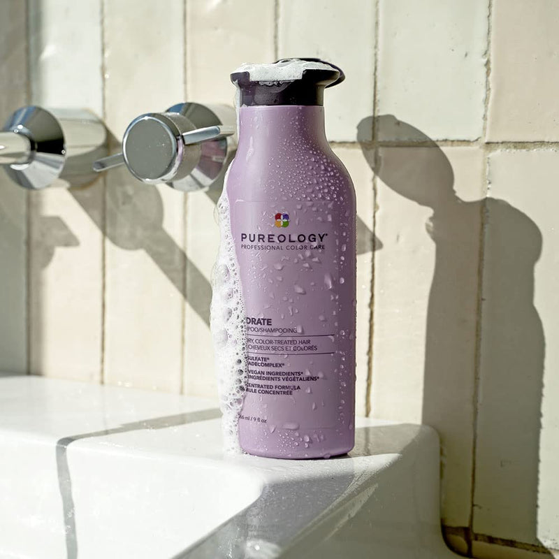 Pureology | Hydrate | Moisturising Shampoo | For Medium to Thick Dry, Colour Treated Hair | Vegan | 266 ml (Pack of 1) 266 ml (Pack of 1) - BeesActive Australia