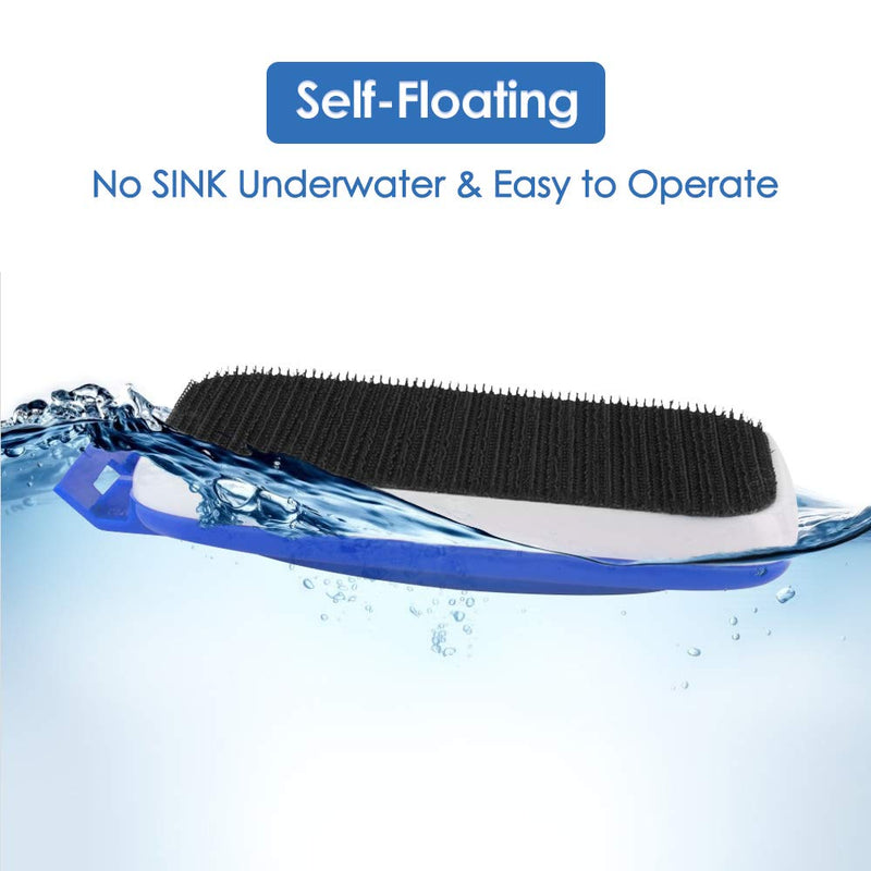 Lukovee Magnetic Aquarium Algae Scrapers Fish Tank Cleaner, Strong Magnet Scratch-Free Glass Cleaner Floating Aquatic Clean Brush with Easy Use Solid Handle L: 20~38'' (Recommended Glass Length) - BeesActive Australia