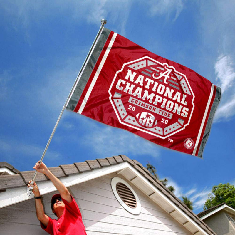 College Flags & Banners Co. Alabama Crimson Tide Official Football National Champions 3x5 Grommet Flag - BeesActive Australia