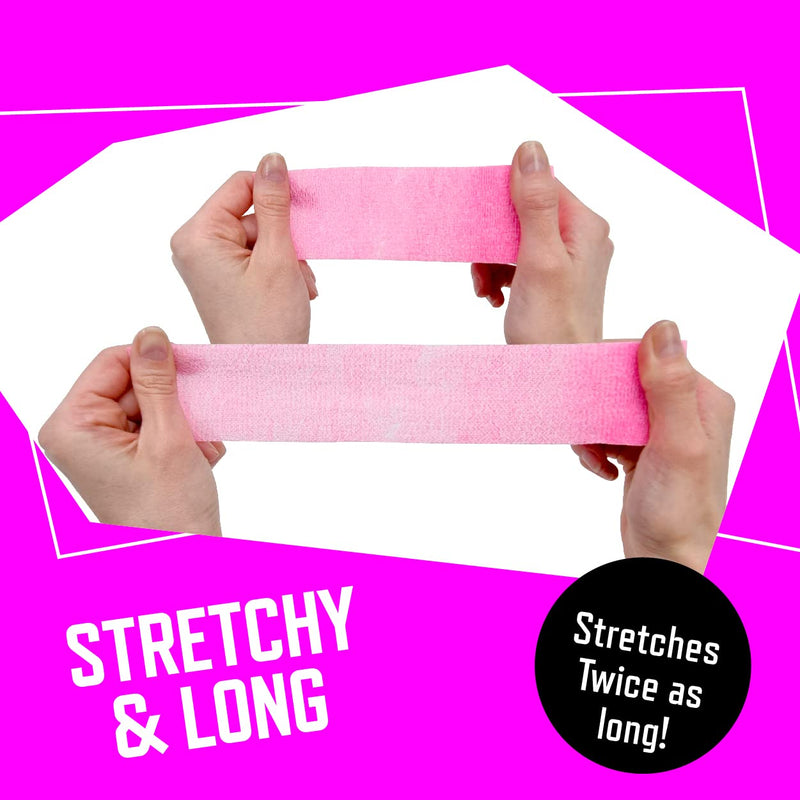 Inksafe Pink Self Adherent Cohesive Bandages 5cm x 4.5m Box of 12 - Uses Include Tattoo Grip Wrap, Vet Wrap, Tape for Wrist and Ankle Sprains - BeesActive Australia