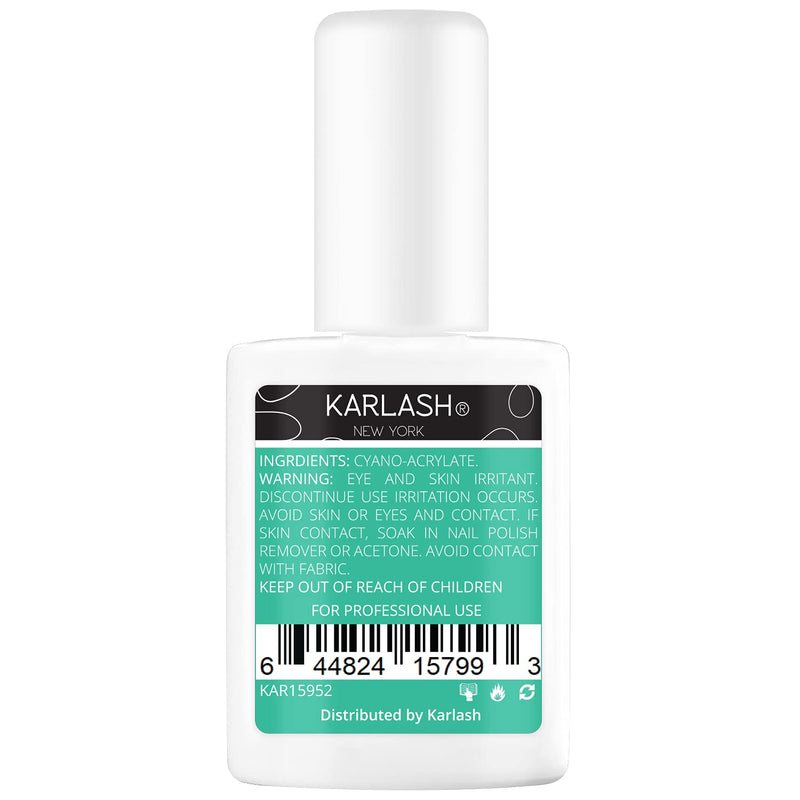 Karlash Super Strong Nail Glue for Acrylic Nails and Press on Nails Nail Bond Acrylic Nail Glue Adhesive, Perfect for False Acrylic Nail Art, Glitter, Gems, White Clear Tip Applications (1 Piece) 1 Piece - BeesActive Australia