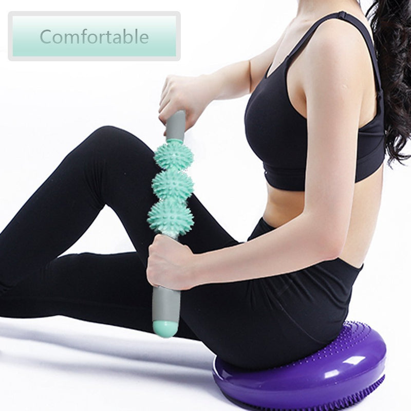VLFit Muscle Roller Stick Treble Roller Massage for Sore Muscles, Releasing Cramps, Back Tightness, Myofascial, Trigger Points Pain, Legs Lactic Acid, Knots, Calf Soreness Massager - 3 Spike Rollers - BeesActive Australia