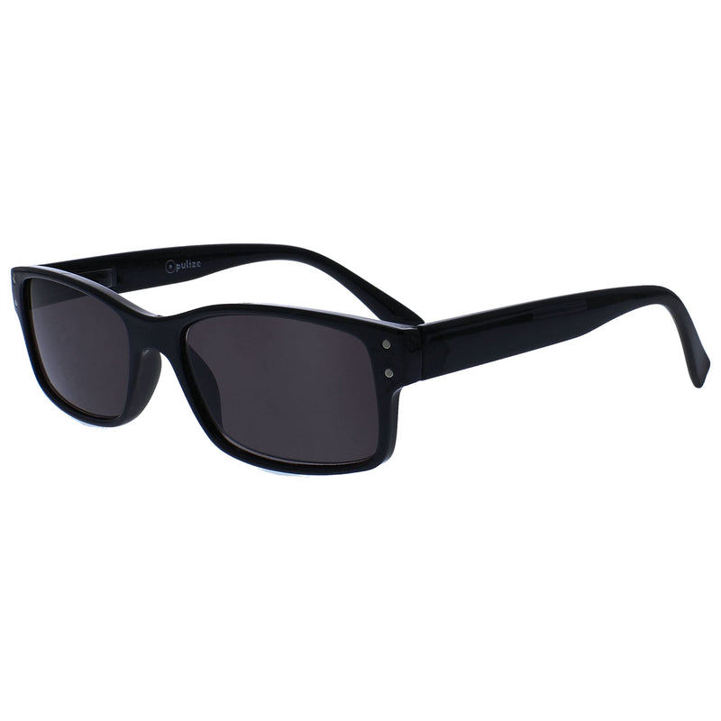 The Reading Glasses Company Mens Large Black Sun Readers UV400 Designer Style Spring Hinges S11-1 +1.50 +1.50 Magnification (Pack of 1) - BeesActive Australia