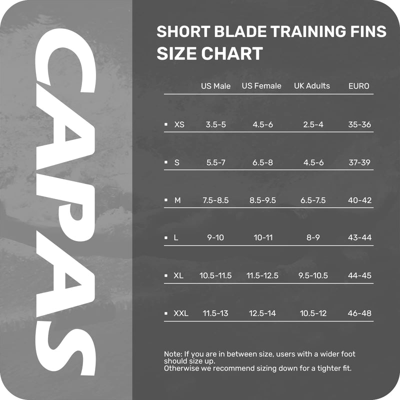 CAPAS Swim Training Fins Comfortable Silicone Swimming Floating Flippers Short Blade Build Leg Strength Grey XS (US Male 3.5-5 US Female 4.5-6) - BeesActive Australia