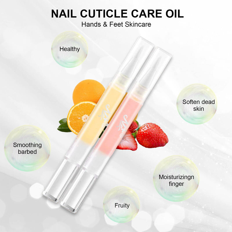 Cuticle Oil Pens,8pcs Mix Flavors Nail Revitalize Oil Pen Set for Repairing Cracked and the Dry Cuticle 8 Count (Pack of 1) - BeesActive Australia