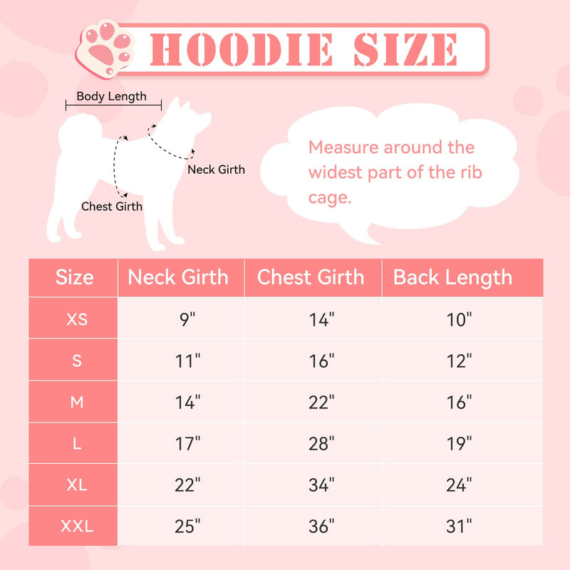 Fuzzy Dog Hoodie Dog Sweater Dog Clothes Warm Soft Cozy Dog Coats Hooded Sweatshirt Fleece Dog Hoodies for Small Medium Large Dogs Pink - BeesActive Australia