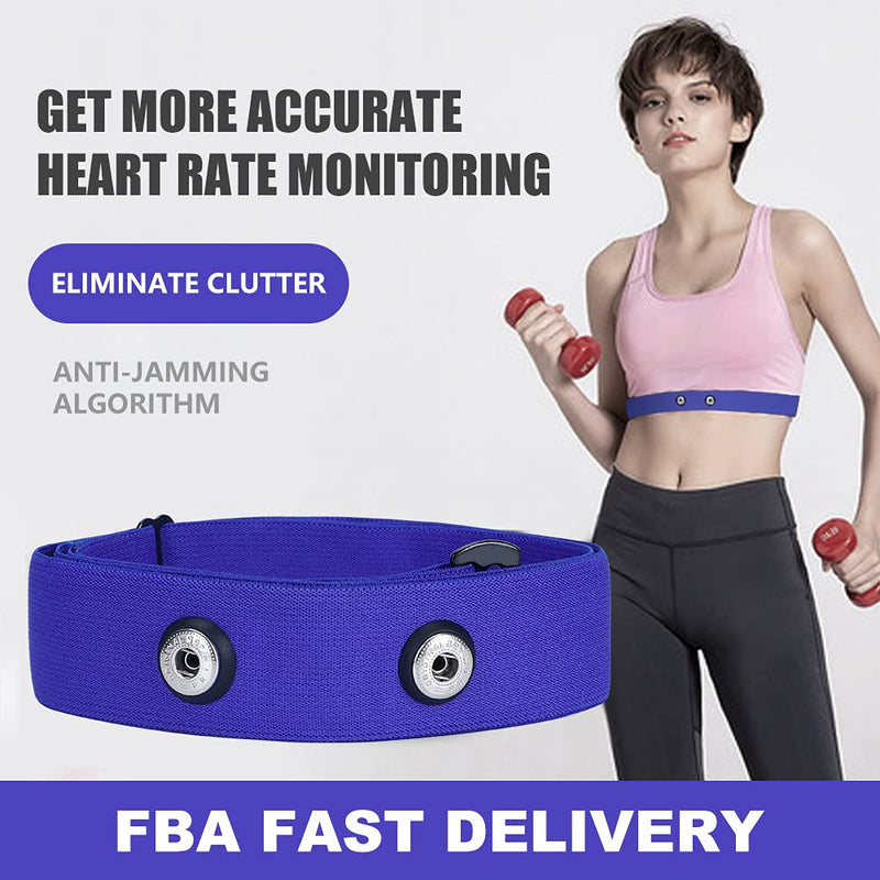 Heart Rate Monitor Replacement Chest Strap Navy Large - BeesActive Australia