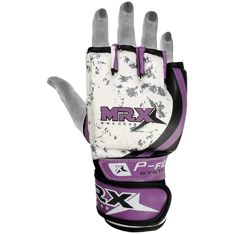 [AUSTRALIA] - MRX BOXING & FITNESS MMA Ladies Grappling Training Gloves Cage Women Fighting Sparring Gloves Purple Medium 