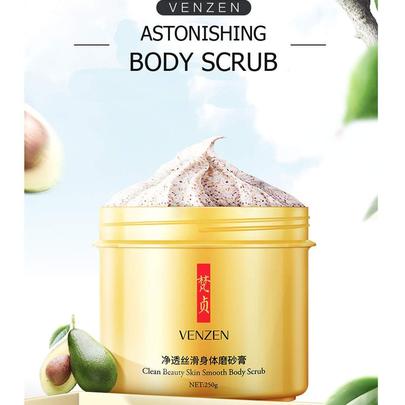 VENZEN Cleansing Natural Ingredients Scrub Cream Beauty Gentle Skin Care Smooth Body Oil Balance 250g - BeesActive Australia