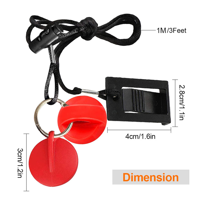Treadmill Universal Magnet Safety Key for All NordicTrack, Proform, Image, Weslo, Reebok, Epic, Golds Gym, Freemotion, and Healthrider Treadmills 2 IN 1 - BeesActive Australia