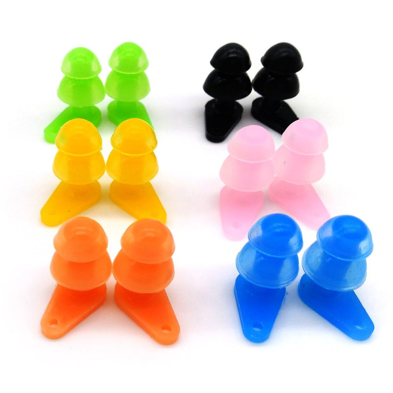 6 Sets Waterproof Kids Swimming Earplugs with Case Package, Protect Children's Ears in Water Shower - BeesActive Australia