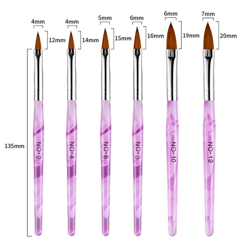 DANNEASY 13 Pcs Acrylic Nail Art Brush Set UV Gel Builder Brush Nail Carving Pen Painting Flower Nail Art Salon DIY Manicure Tools Kit 1 - BeesActive Australia