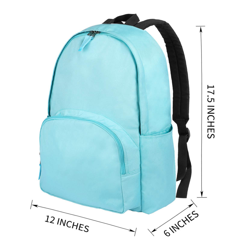 Vorspack Backpack, Customized Classic Backpack Lightweight and Water Resistant for Men and Women Aqua Blue - BeesActive Australia