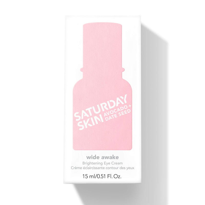 Saturday Skin Wide Awake Brightening Cream Illuminating Eye Cream for Wrinkles, Puffy Eyes + Dark Circles Lightweight, Moisturizing, Deeply Hydrates, Anti Aging Eye Cream Reduce Fine Lines - BeesActive Australia