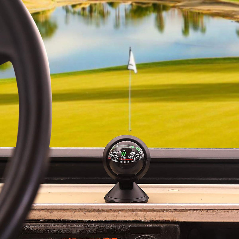10L0L Golf Cart Compass Dash Mount Adjustable, Navigation Hiking Direction Pointing Guide Ball for Boat Truck Auto Car Outdoor - BeesActive Australia