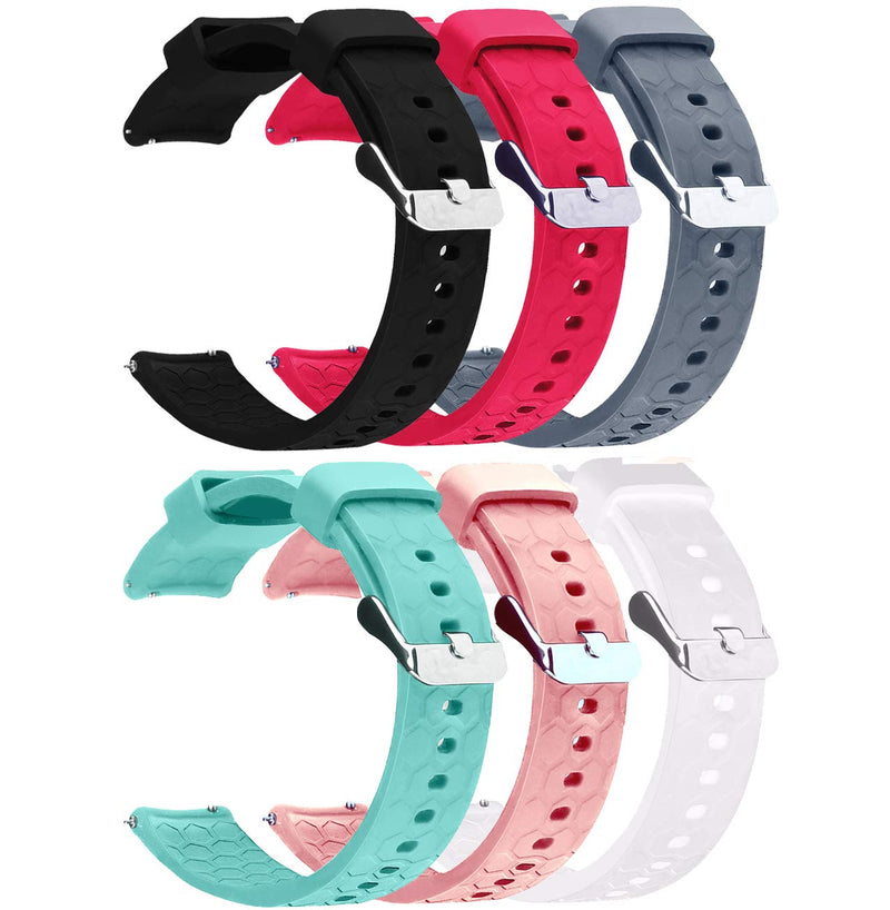 6-Pack Soft Silicone Bands Compatible with Donerton P22 P32 P36 &KALINCO P22 Smart Watch, Quick Release Replacement Bands Sport Straps for P22 Smart Watch Bands Women&Men - BeesActive Australia