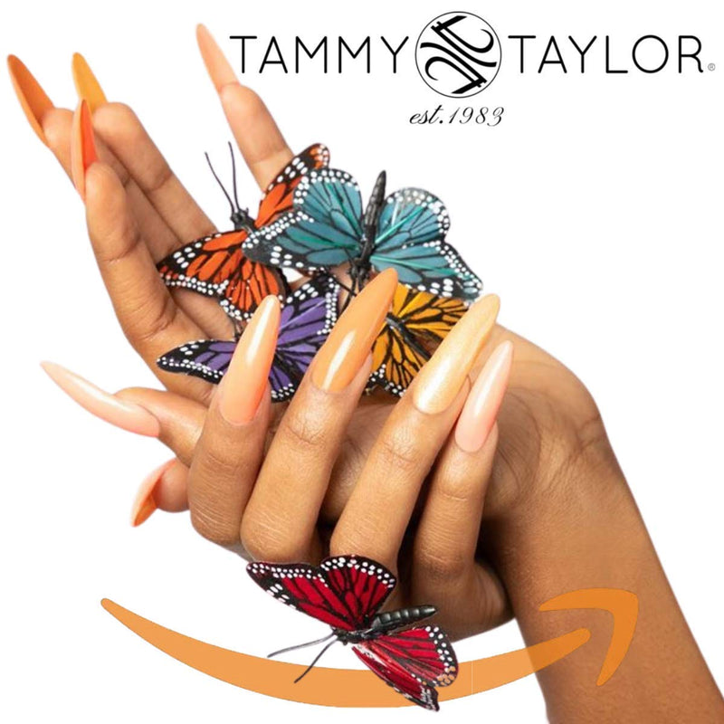 Tammy Taylor Crystal Clear Almond Stiletto Well-less Nail Tips | Instant Bond With No Tip Lines | Heat Tempered, Won’t Split or Shrink (20ct) 20ct - BeesActive Australia