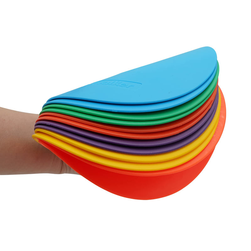 Eco Walker 6inch Non-Skid Flat Cone Spot Markers for Sports Speed Agility Training With hole - BeesActive Australia