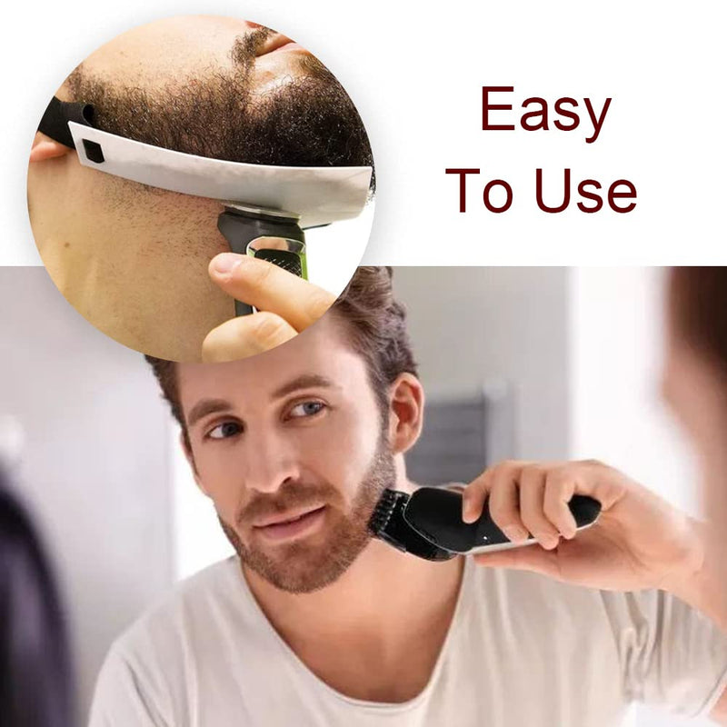 3 Pcs Beard Neckline Guide Beard Shaper Beard Trimming Tool for DIY Shaving and Keeping Neckline Haircuts - BeesActive Australia