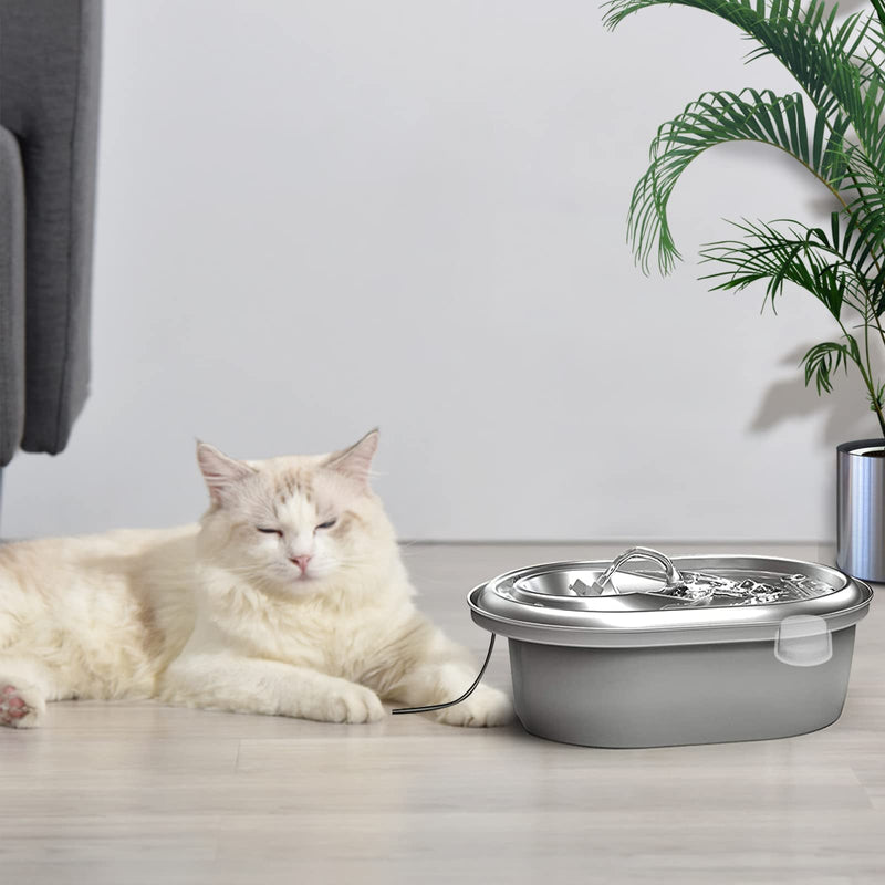 8 Pcs Cat Water Fountain Filters, Compatible with Stainless Steel Pet Fountain 4 Filters with 4 Sponges Replacement Filters for Cat Fountain 8 Filters& 8Sponges - BeesActive Australia