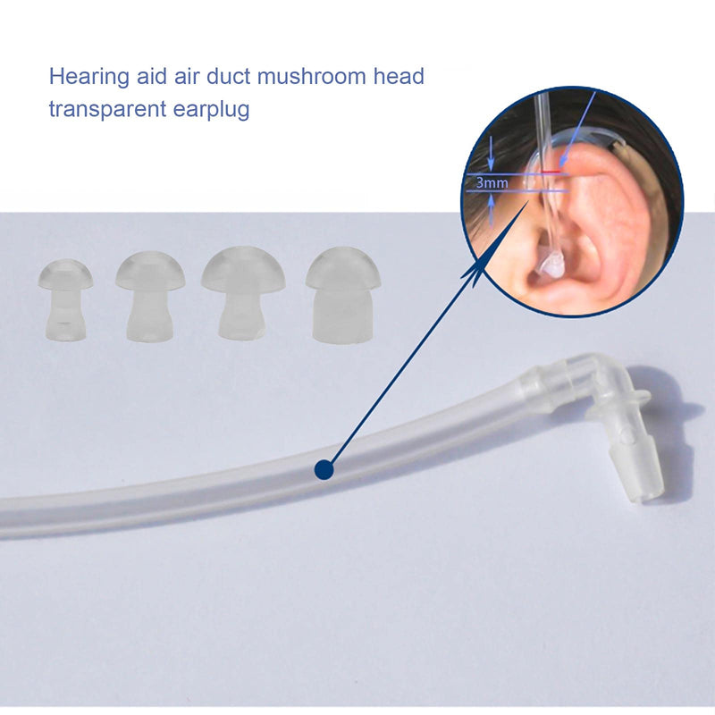 35pcs Mushroom Hearing Aid Domes Silicone Universal Domes for Hearing Aids Earbud Replacements and BTE Hearing Sound Amplifiers - BeesActive Australia