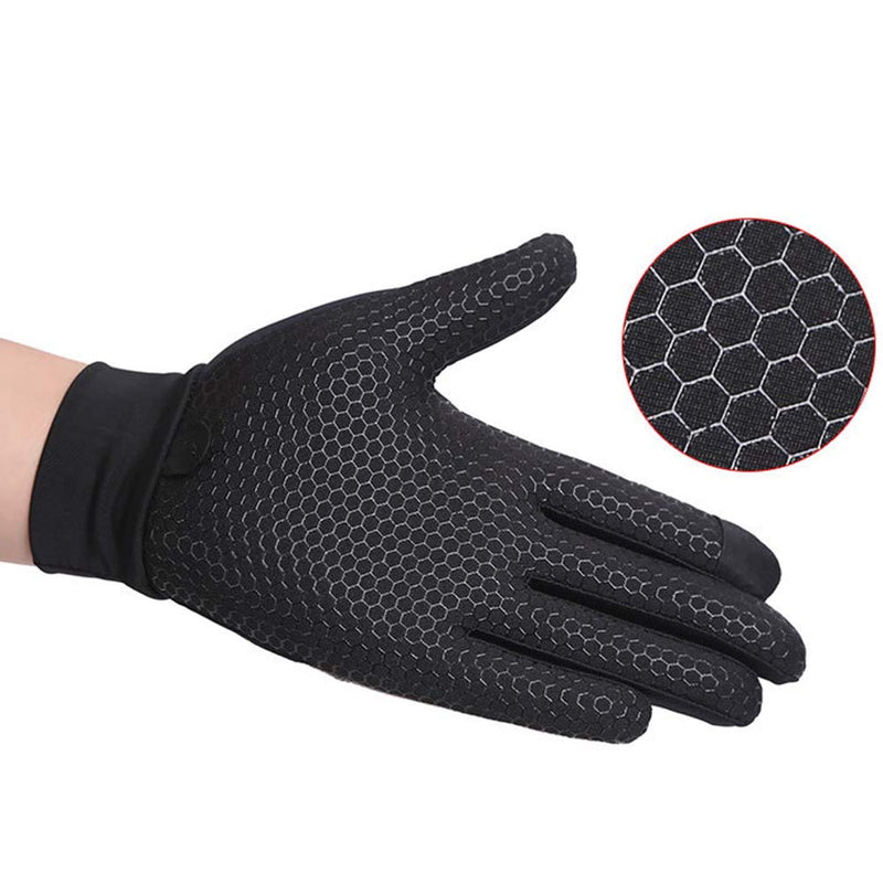Summer Driving Gloves Men Anti-UV Protection Sunscreen Touchscreen Cooling Mesh Breathable Gloves Cycling Riding Full Palm Sport Non-Slip Grip Motorcycle Golf Mittens Grey - BeesActive Australia