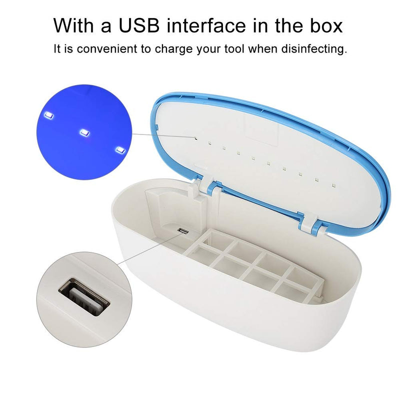 Nail Art Light Box, Nail Cleansing Machine for Manicure Metal Plastic Tool Makeup Brushes Mobile Phone Glasses - BeesActive Australia