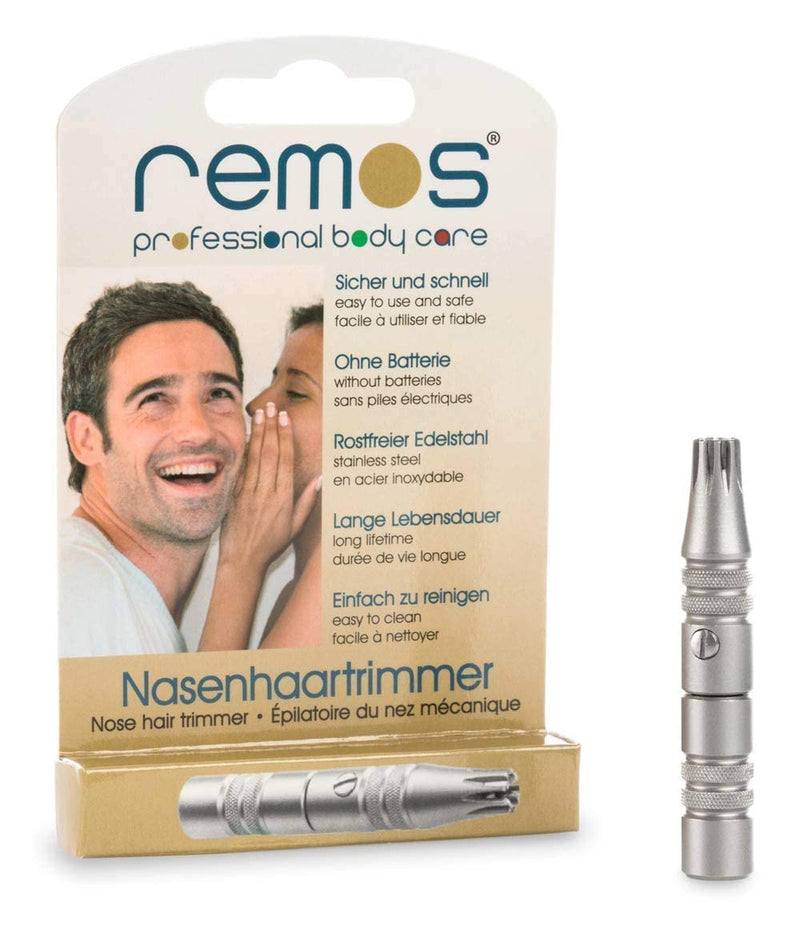 REMOS Stainless Steel Nose Hair Trimmer - No Batteries Needed - Fast & Safe - High Durability - BeesActive Australia