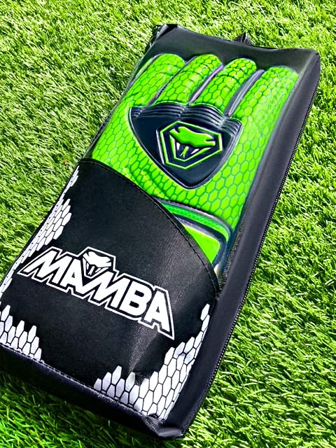 Mamba Goalkeeper Gloves for Youth & Adult - Premium Quality Latex Palm & Back Hand; Finger Spine Protection & Double Layer Wristband. Goalie Gloves for Men, Women, Boys & Girls 6 - BeesActive Australia