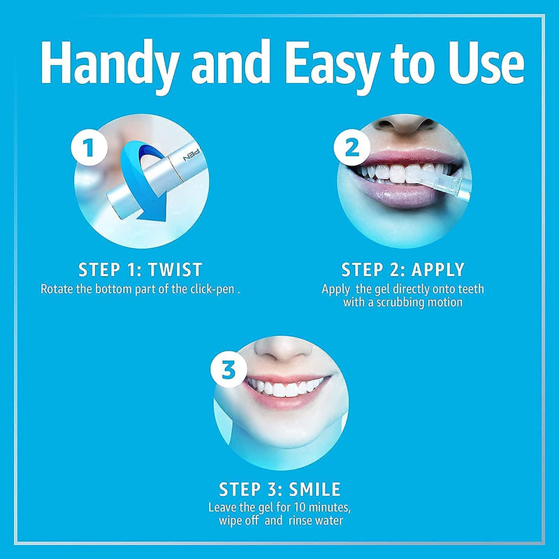 Smile Science Harley Street - Dual Professional Advanced Teeth Whitening Pen (Pack of 2) - Upto 8 Shades Whiter - 100% safe for Enamel - Vegan - For Sensitive Teeth - Rapid Results - Clinically Proven - BeesActive Australia
