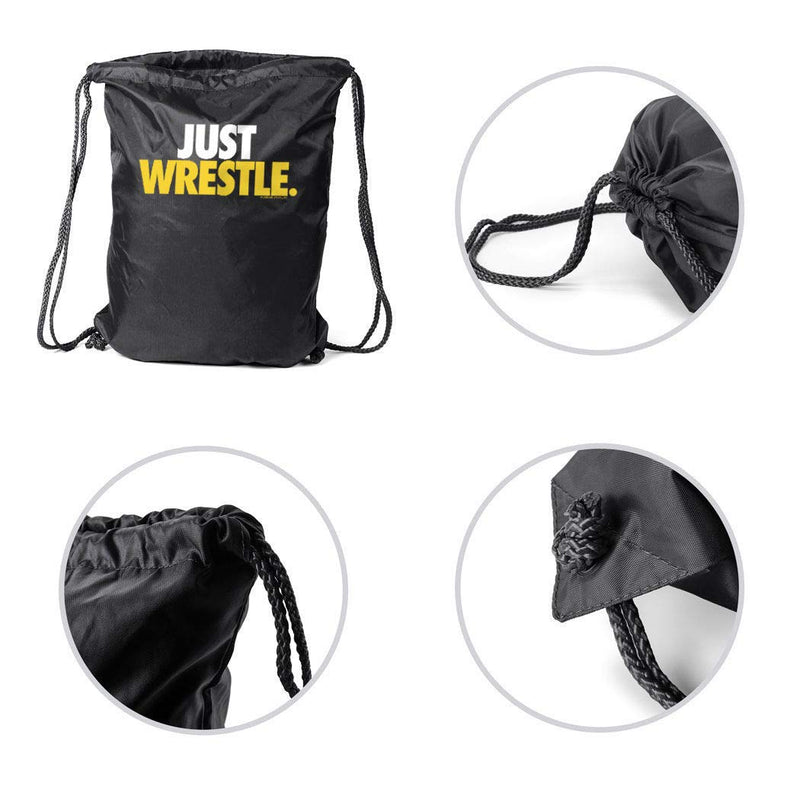 Wrestling Sport Pack Cinch Sack | Just Wrestle Black - BeesActive Australia