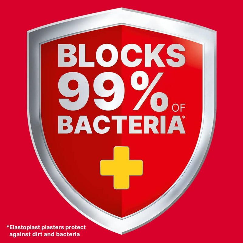Elastoplast Extra Flexible Fabric Plaster Strips (40 Pieces), Extra Flexible Fabric Plasters, Breathable Plasters, Flexible Large Plasters - BeesActive Australia