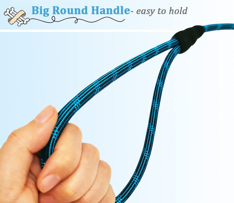 WYuZe 1/5", 1/3" Rope Dog Leash 6 Foot, Lightweight Durable Dog Walking Leash with Rotating Metal Clip, Multi-Color Pet Leash for Small Medium Dogs, Cats, Small Animals Blue 1/5'' x 6 FT - BeesActive Australia