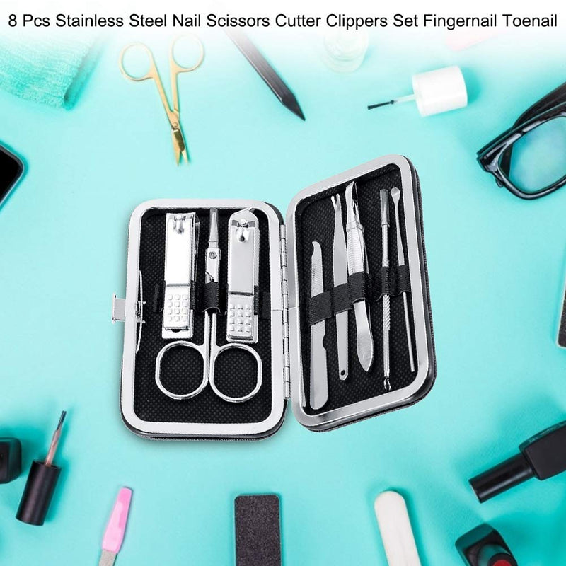 Nail Clippers Set, Anti-slip Nail Scissors, Durable Convenient Tartness Edge for Home(black) black - BeesActive Australia