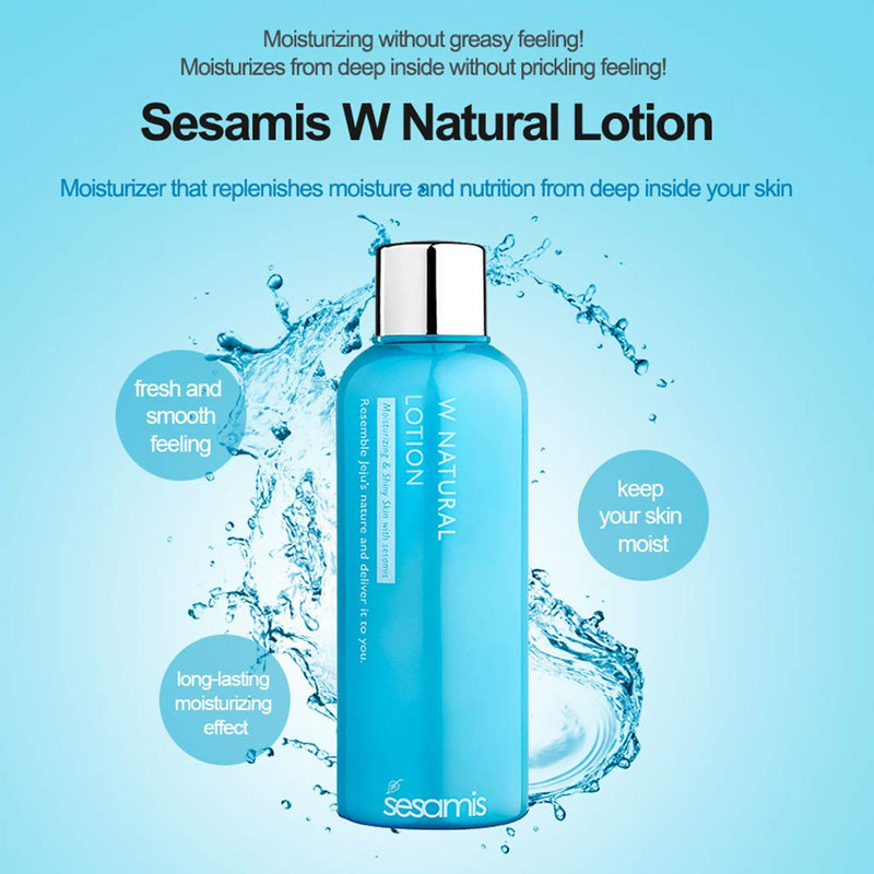 sesamis W Natural Lotion For Women, Skin Moisturizer, Dry Skin Lotion, 170ml - BeesActive Australia